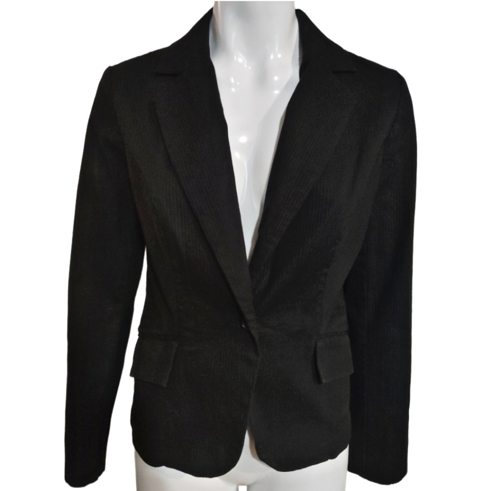 Ricki's black stripe textured suit jacket